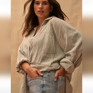 💥Sale💥Festi By Torrid Cotton Button Up Relaxed Tunic